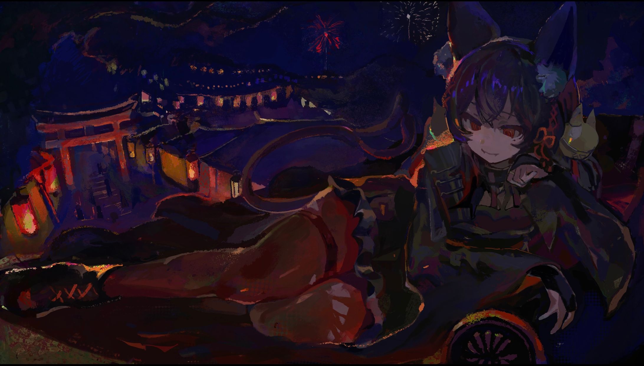 【MVイラスト】「長く短い祭-椎名林檎」歌ってみた動画_鳴様-1
