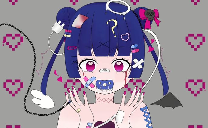 一枚イラスト、趣味絵