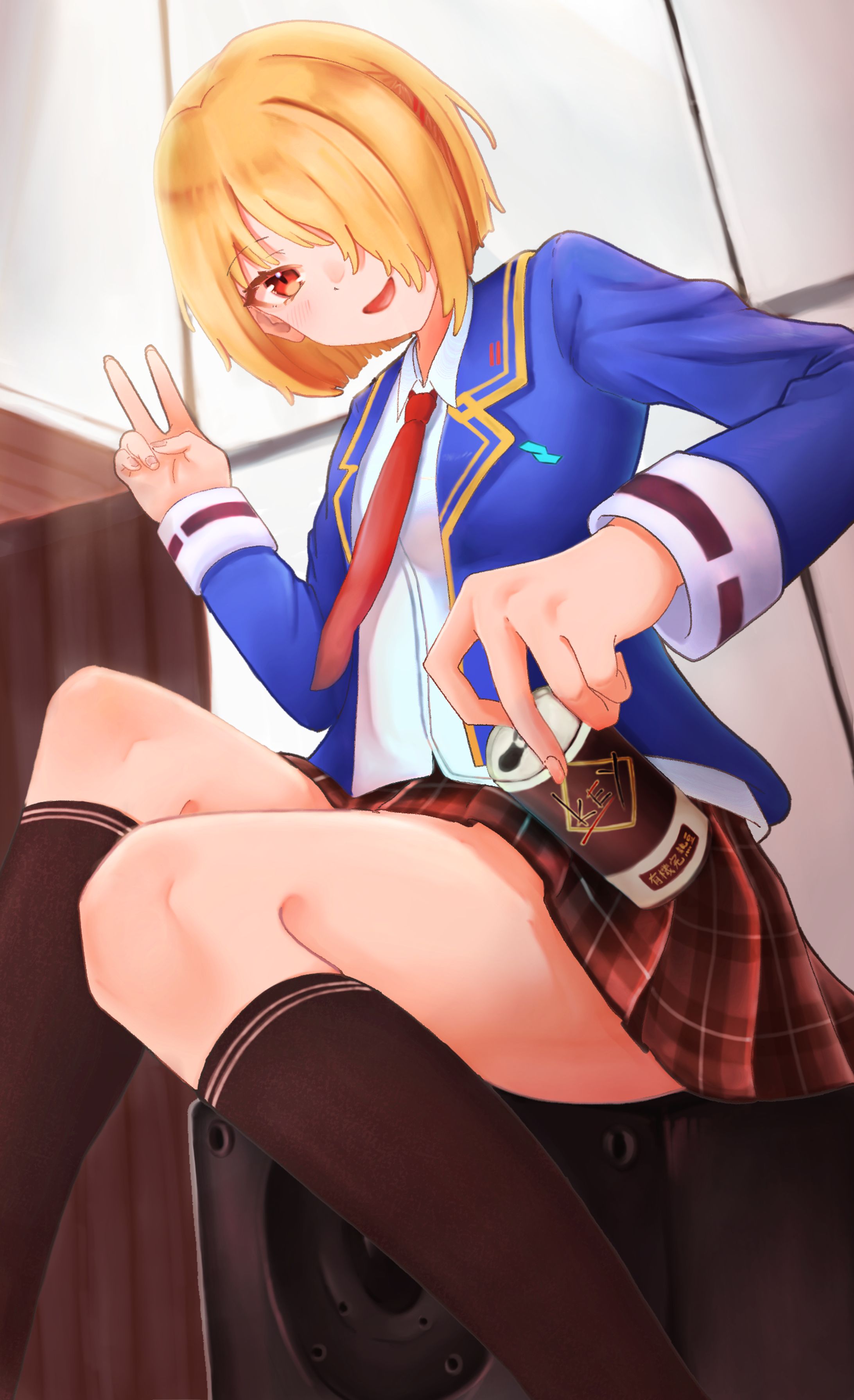 練習の休憩に(ファンアート)-1