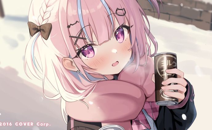 カバー株式会社 ホロライブ所属 湊あくあ様 メンバーシップ壁紙イラスト
