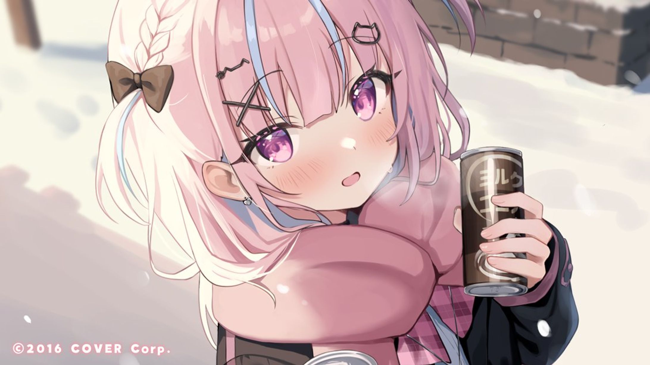 カバー株式会社 ホロライブ所属 湊あくあ様 メンバーシップ壁紙イラスト-1