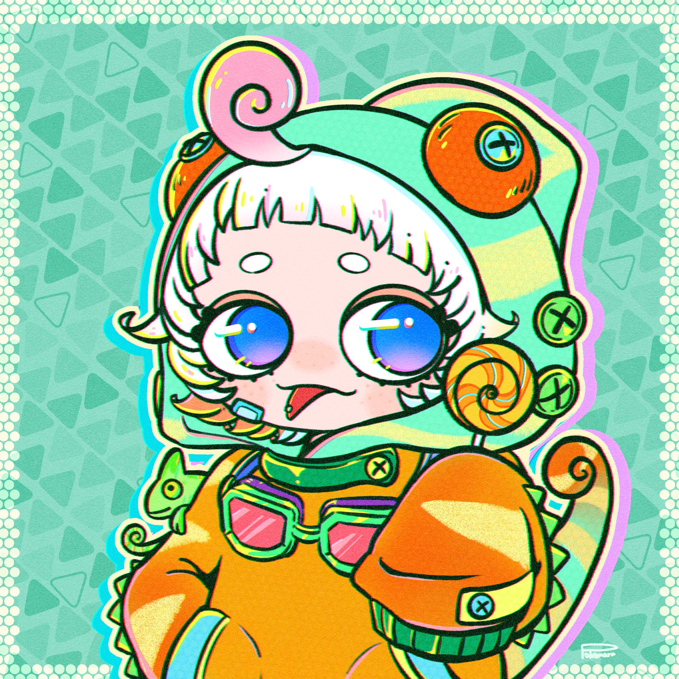 カメレオンフーディーガール-1