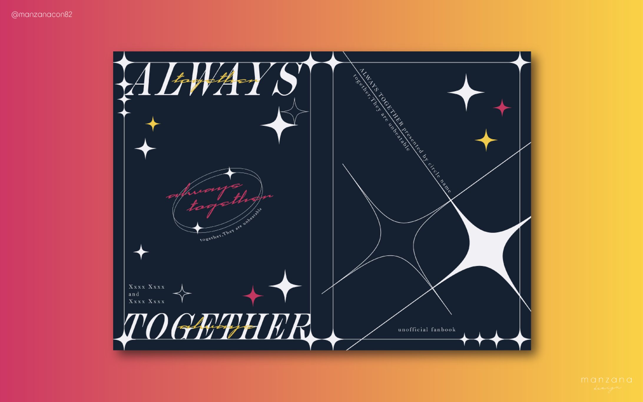 【同人誌デザイン】ポートフォリオ用創作-1