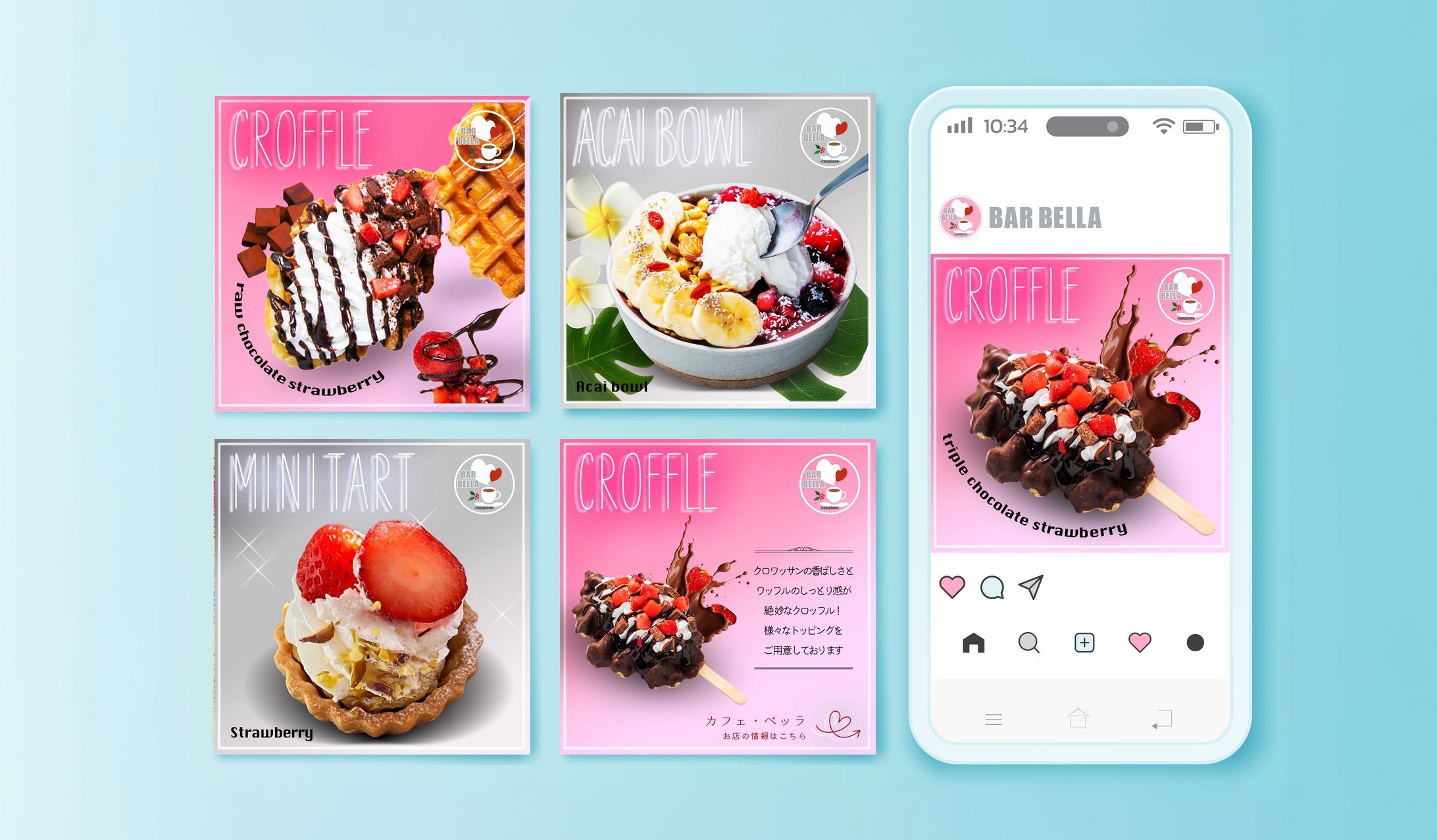 SOCIAL MEDIA POST:  "cafe bella" - campione-1