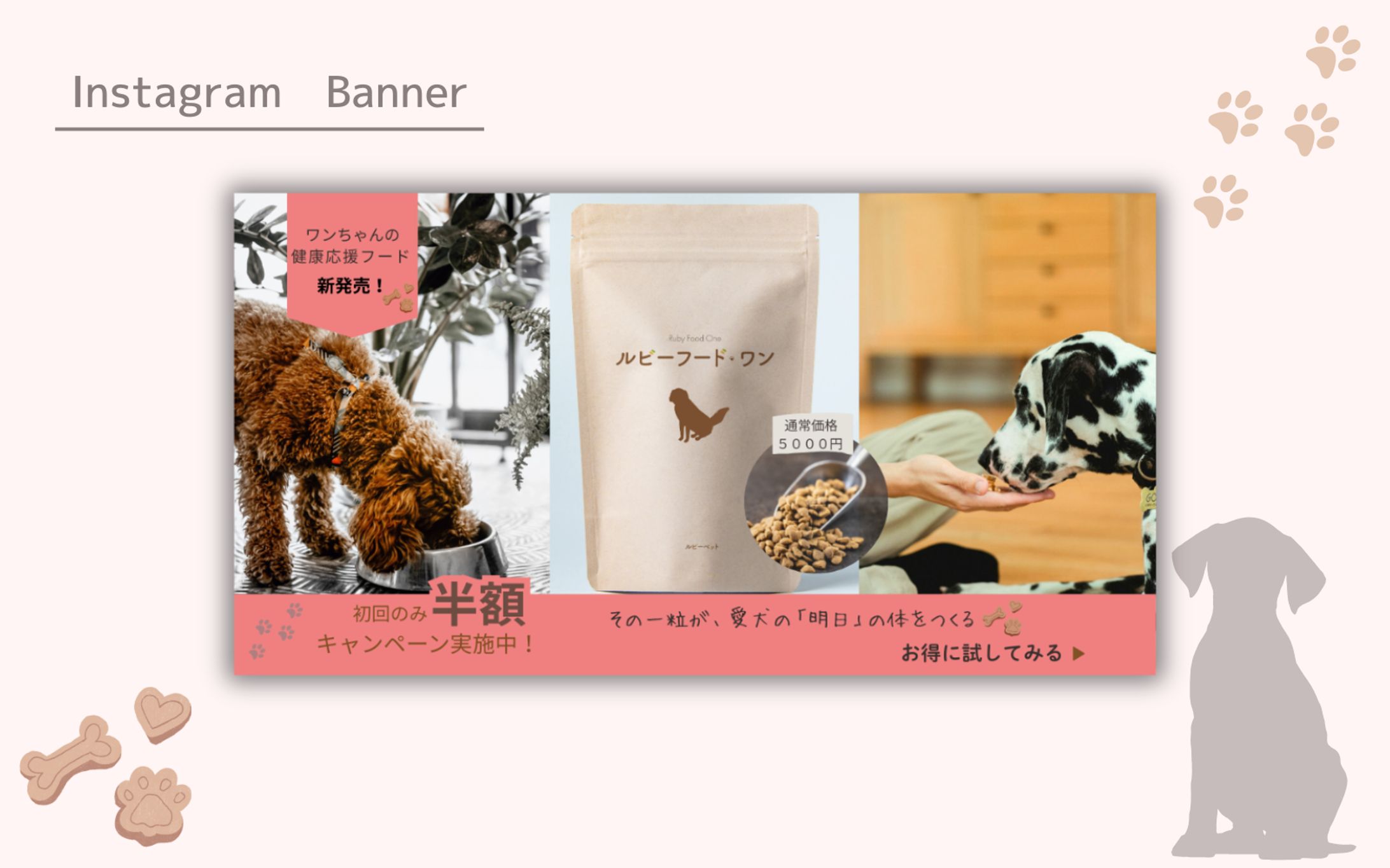 【HerTech架空案件】ペットフード新発売バナー-1