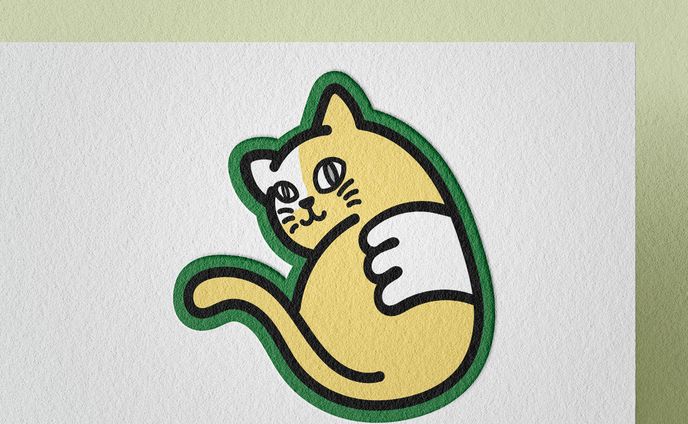 猫背改善体操ポスター用キャラクター