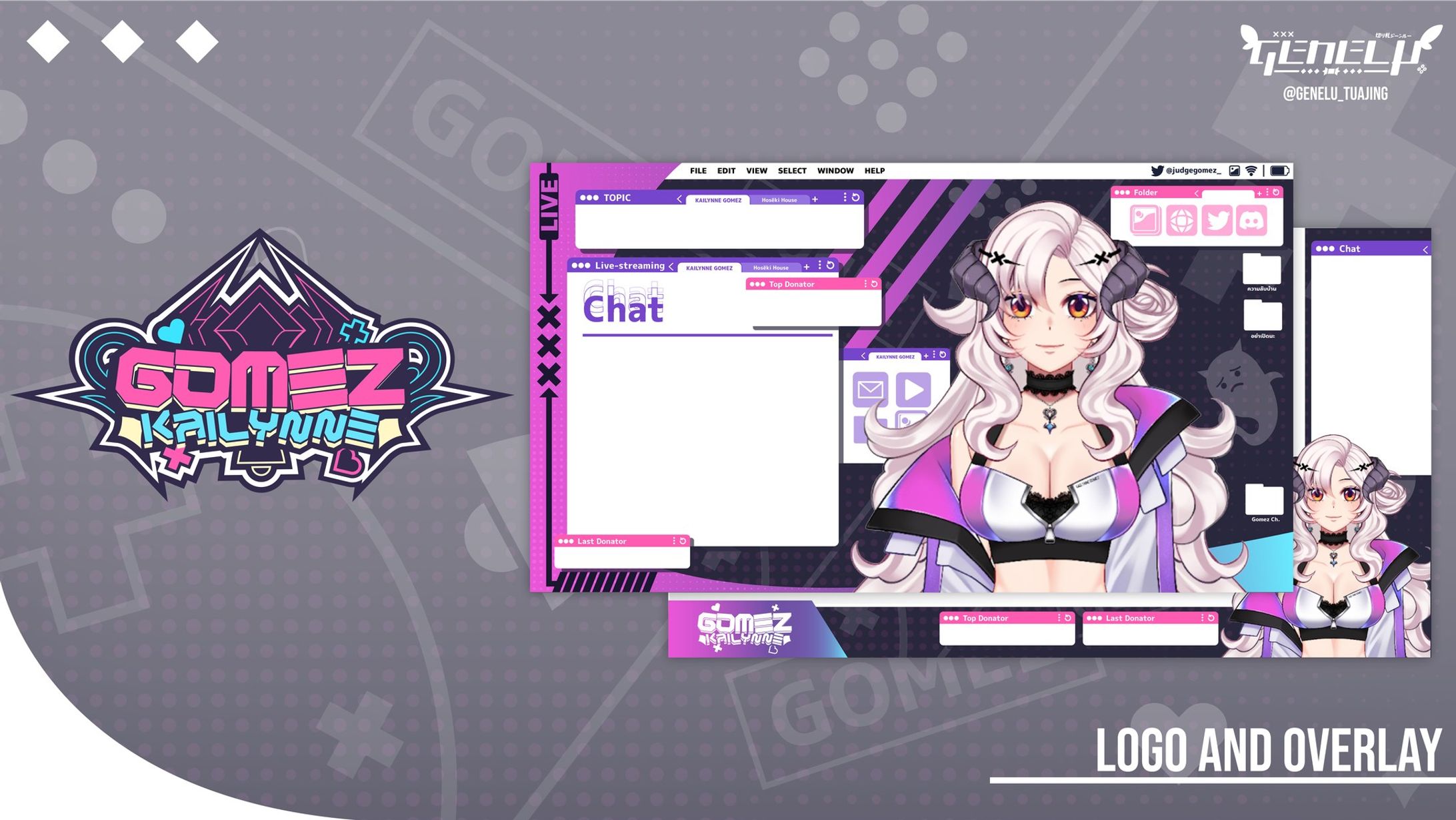 Gomez【Logo & Overlay Design】-1