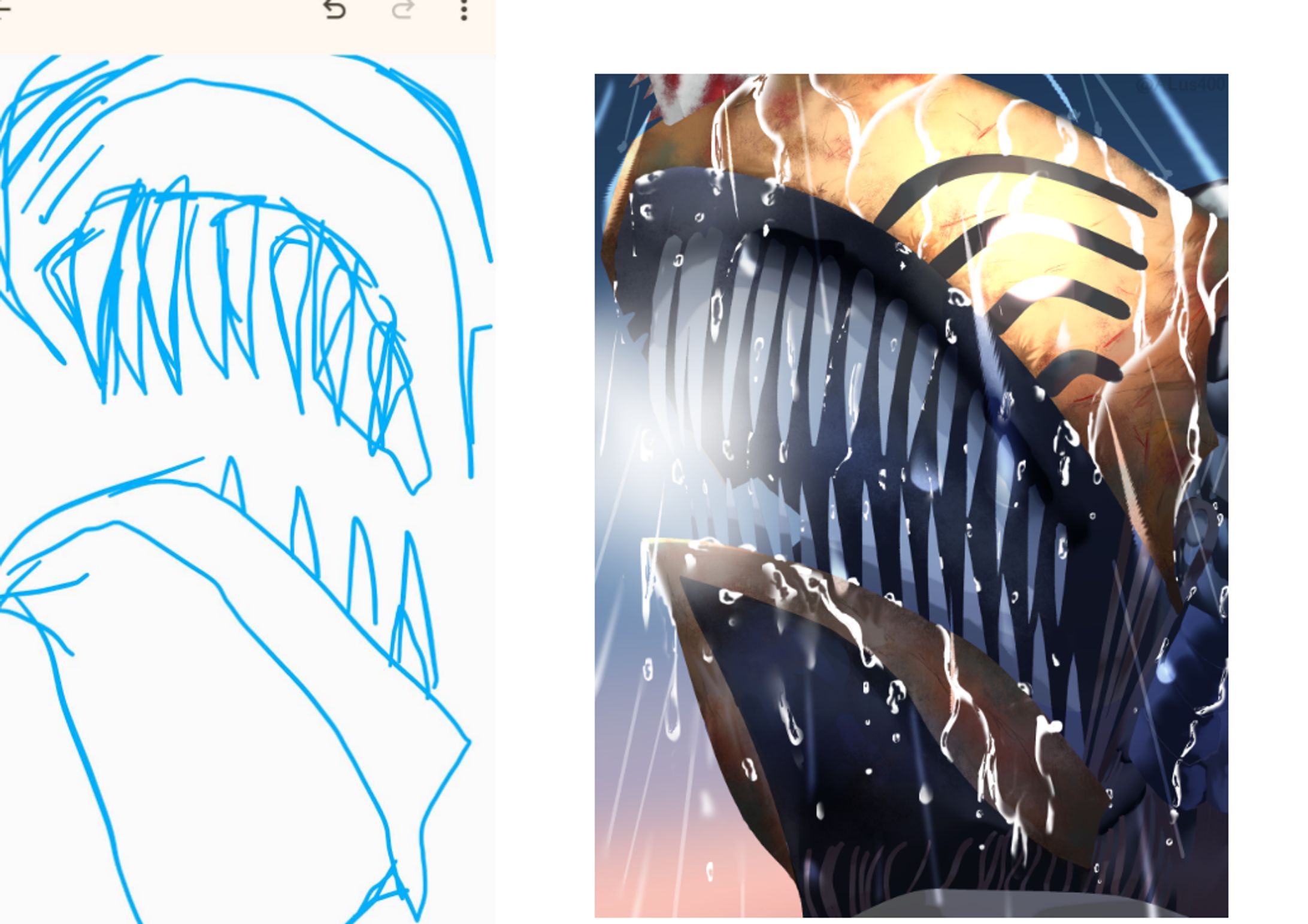 ラフから完成品および、参考品から完成品-1