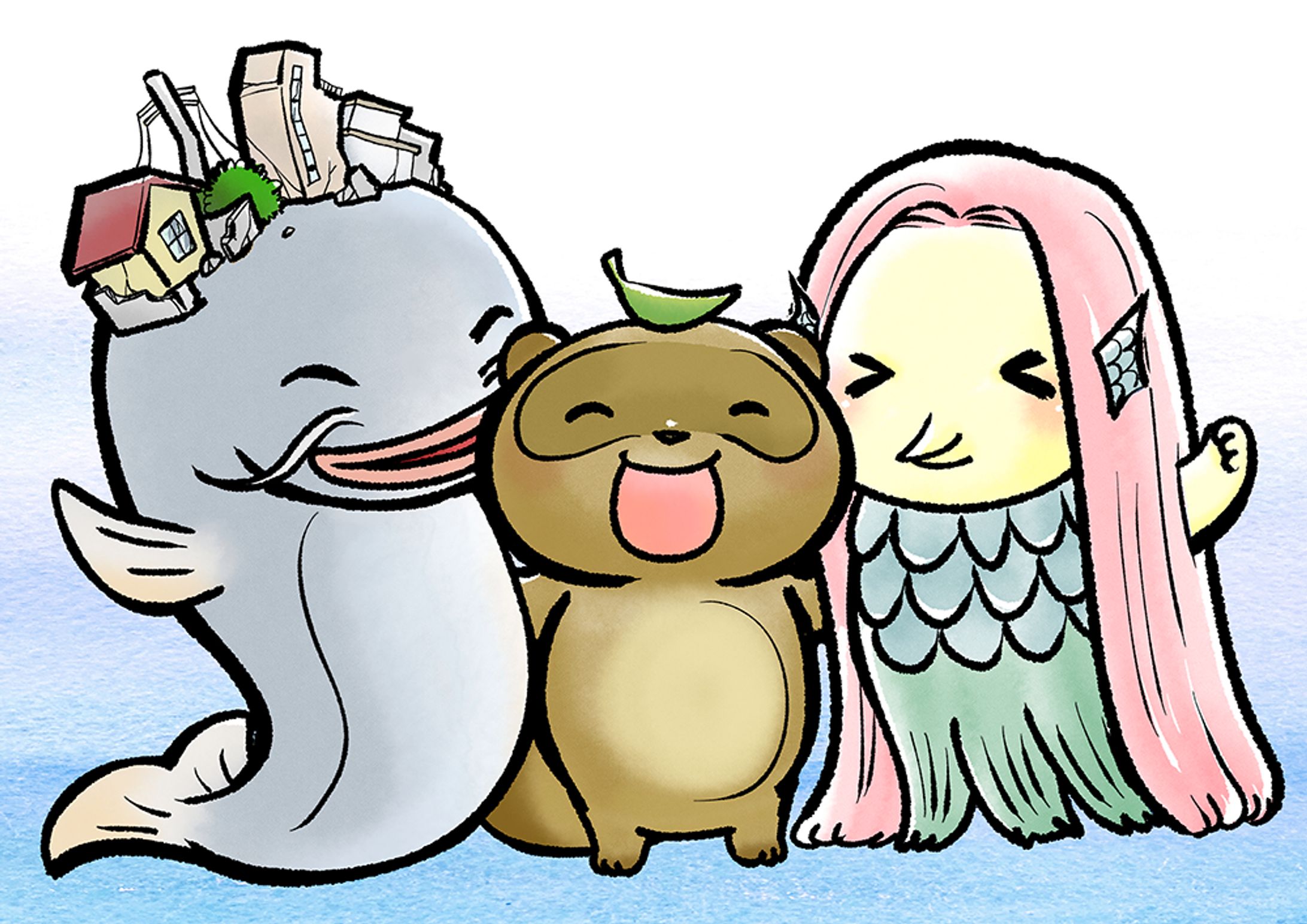 2020.4　個人依頼　アマビエイラスト-1