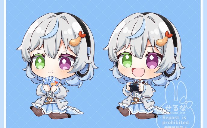 ミニキャライラスト_羽衣ゆき様