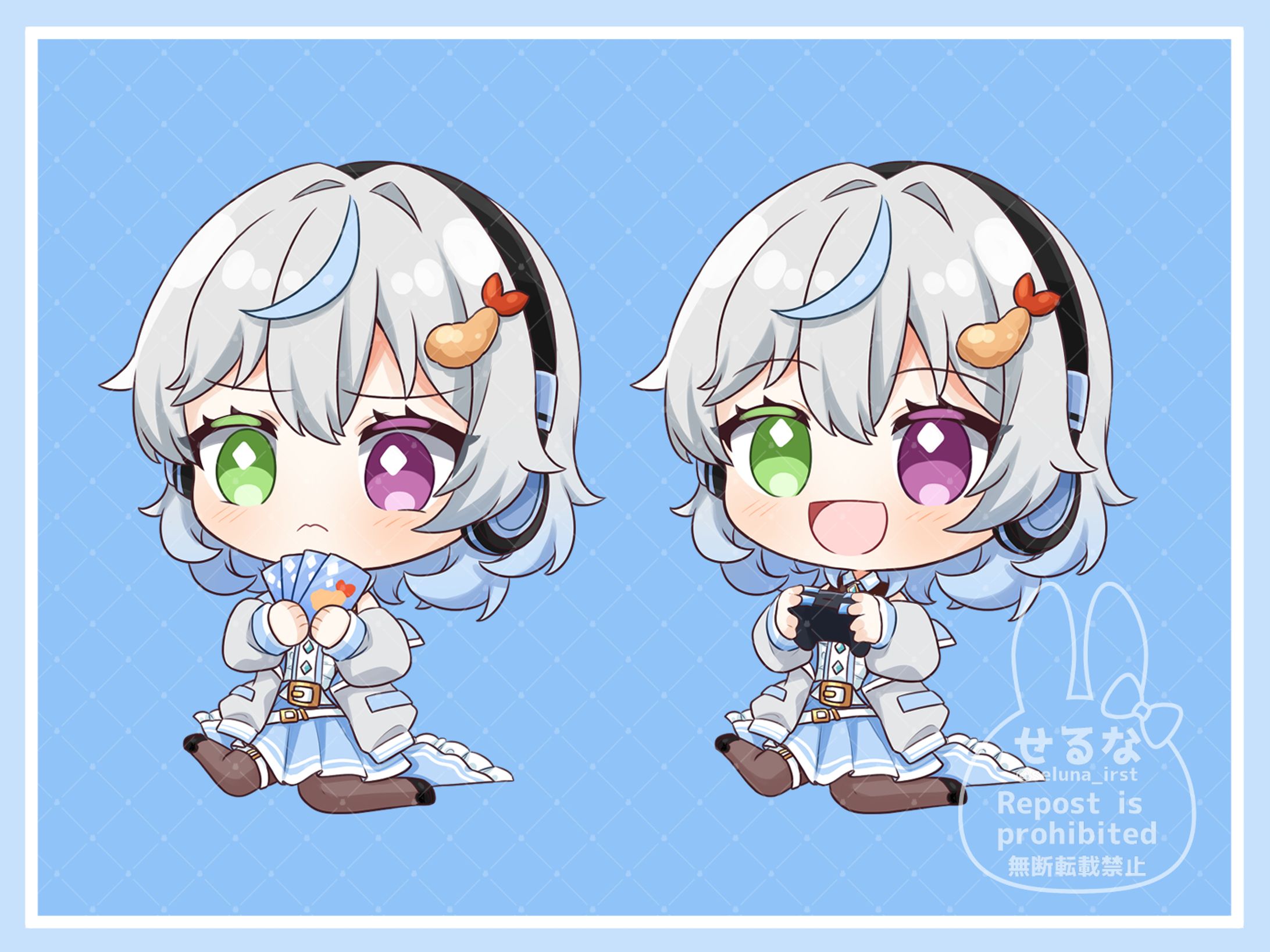 ミニキャライラスト_羽衣ゆき様-1