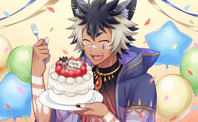 mmd、誕生日イラスト