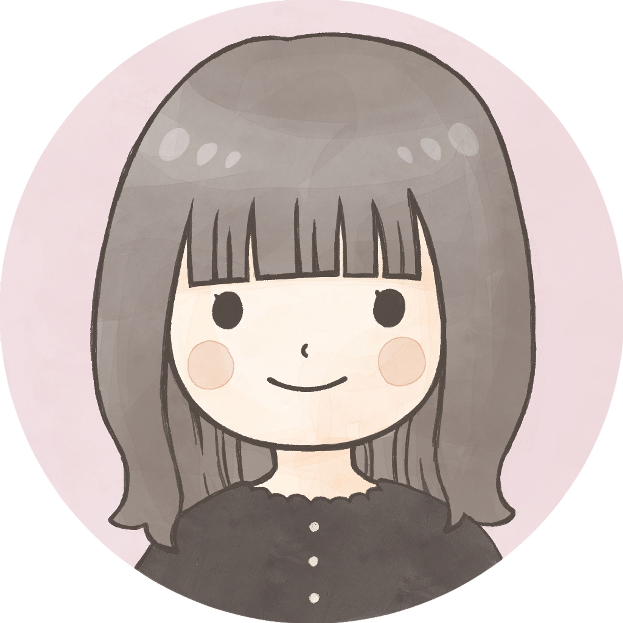 くすみピンクが似合う女の子アイコン-1