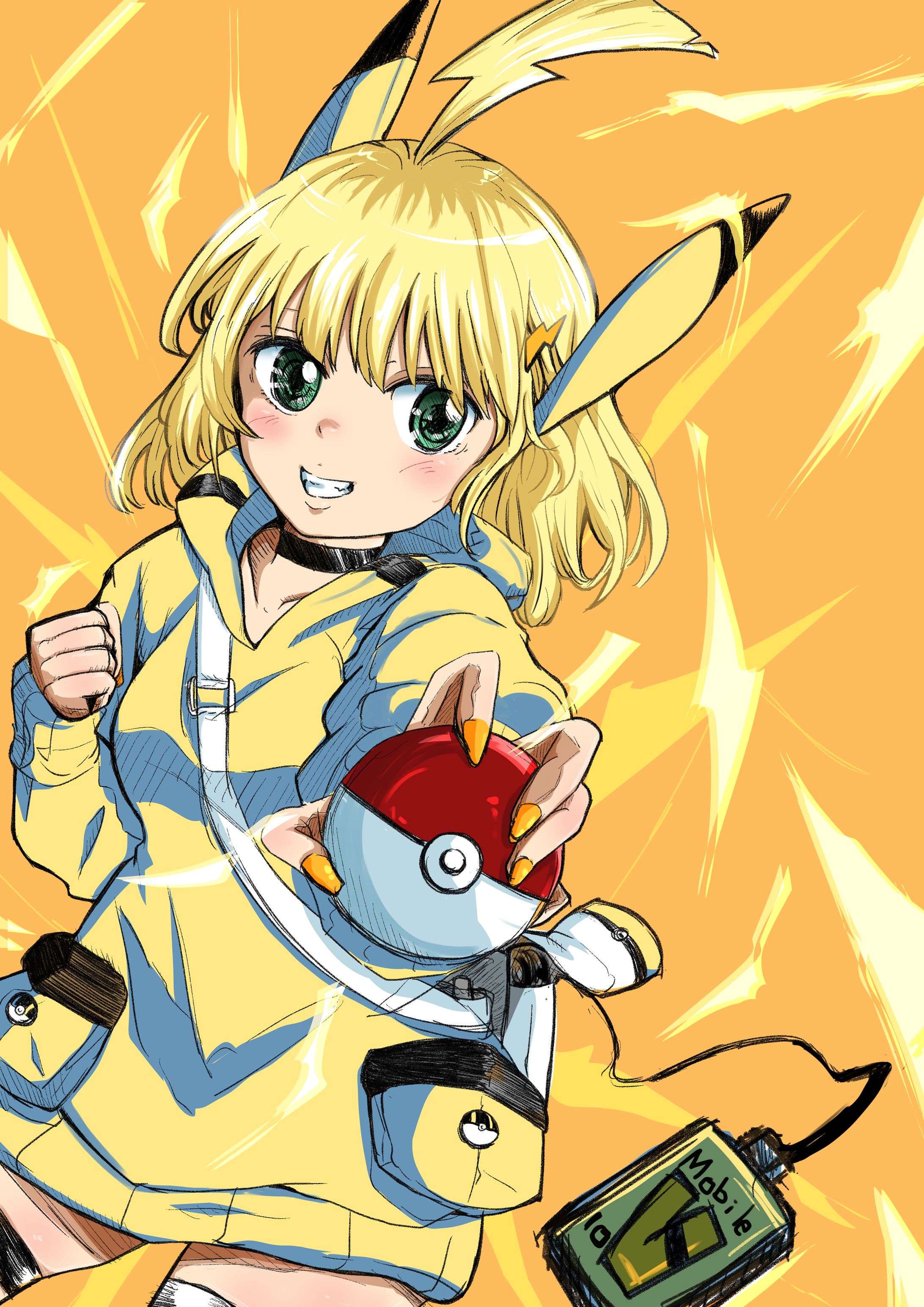 ピカチュウー擬人化イラスト-1