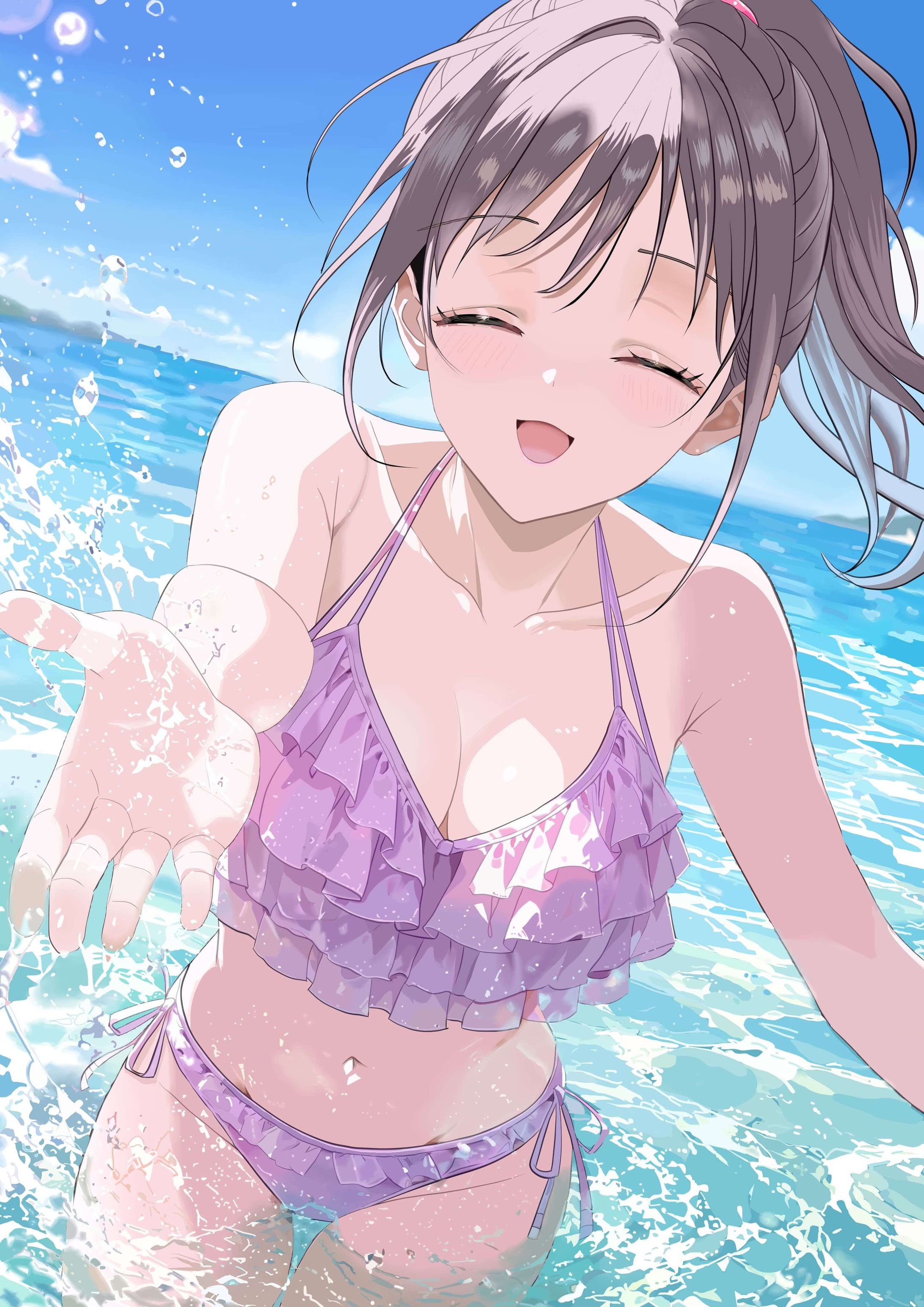 サマービーチ（オリジナル水着イラスト）-1