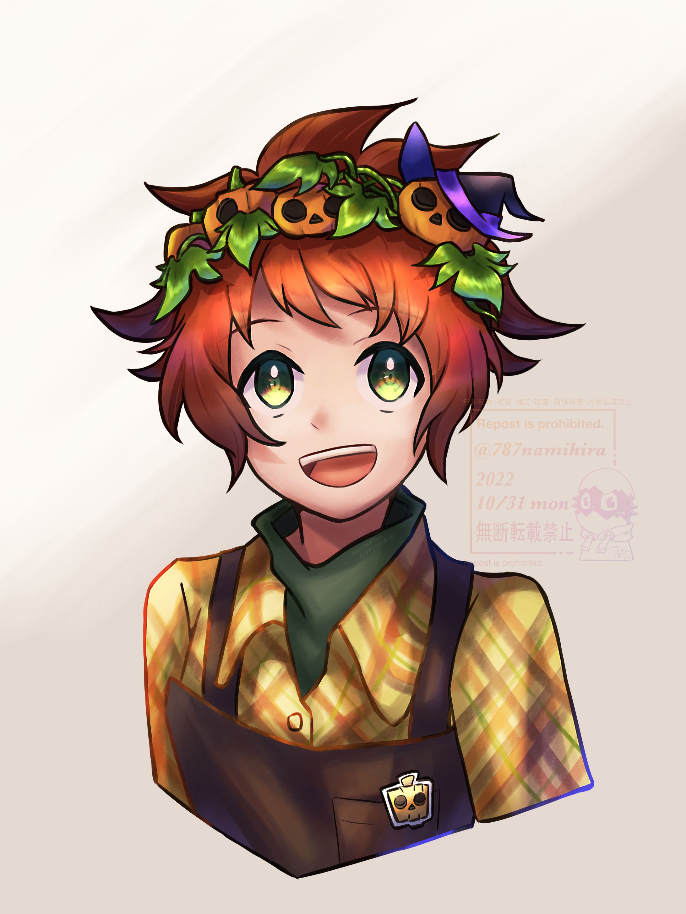 【オリジナル】ある雑貨屋さんの店員さん（ハロウィンver)（2022年10月31日（月）にTwitter、Instagram、pixivに投稿済）-1