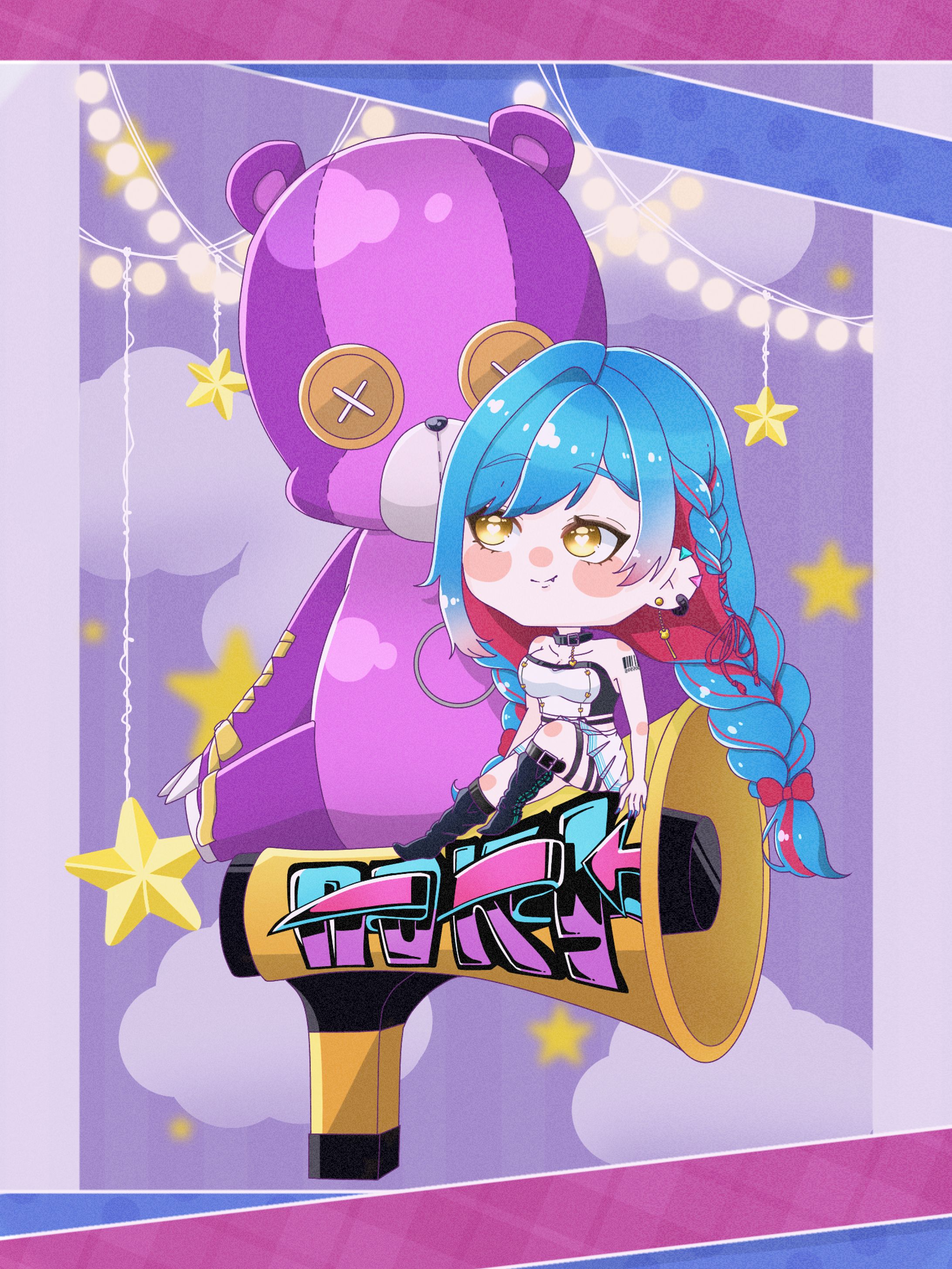 Vtuberあおきゆる様・ステッカー用イラスト-1