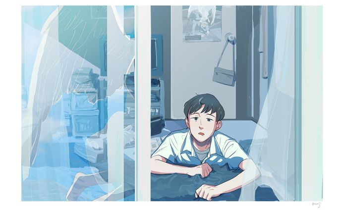 紡げなかったもの（イラストと漫画）