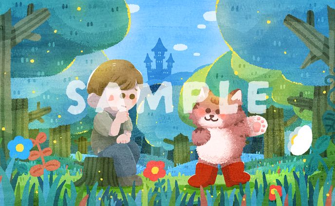 朗読『長靴をはいた猫』イラスト / ばるう様 