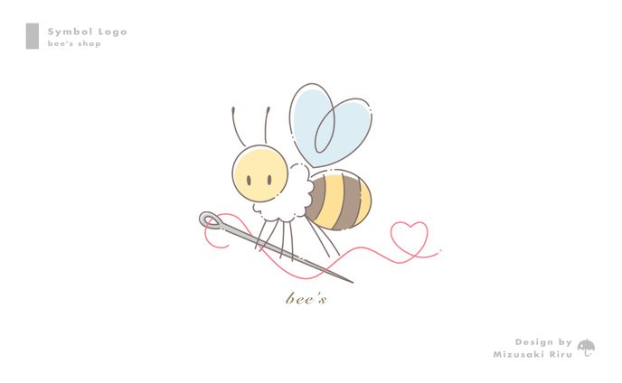 Symbol Logo／bee's shop 様
