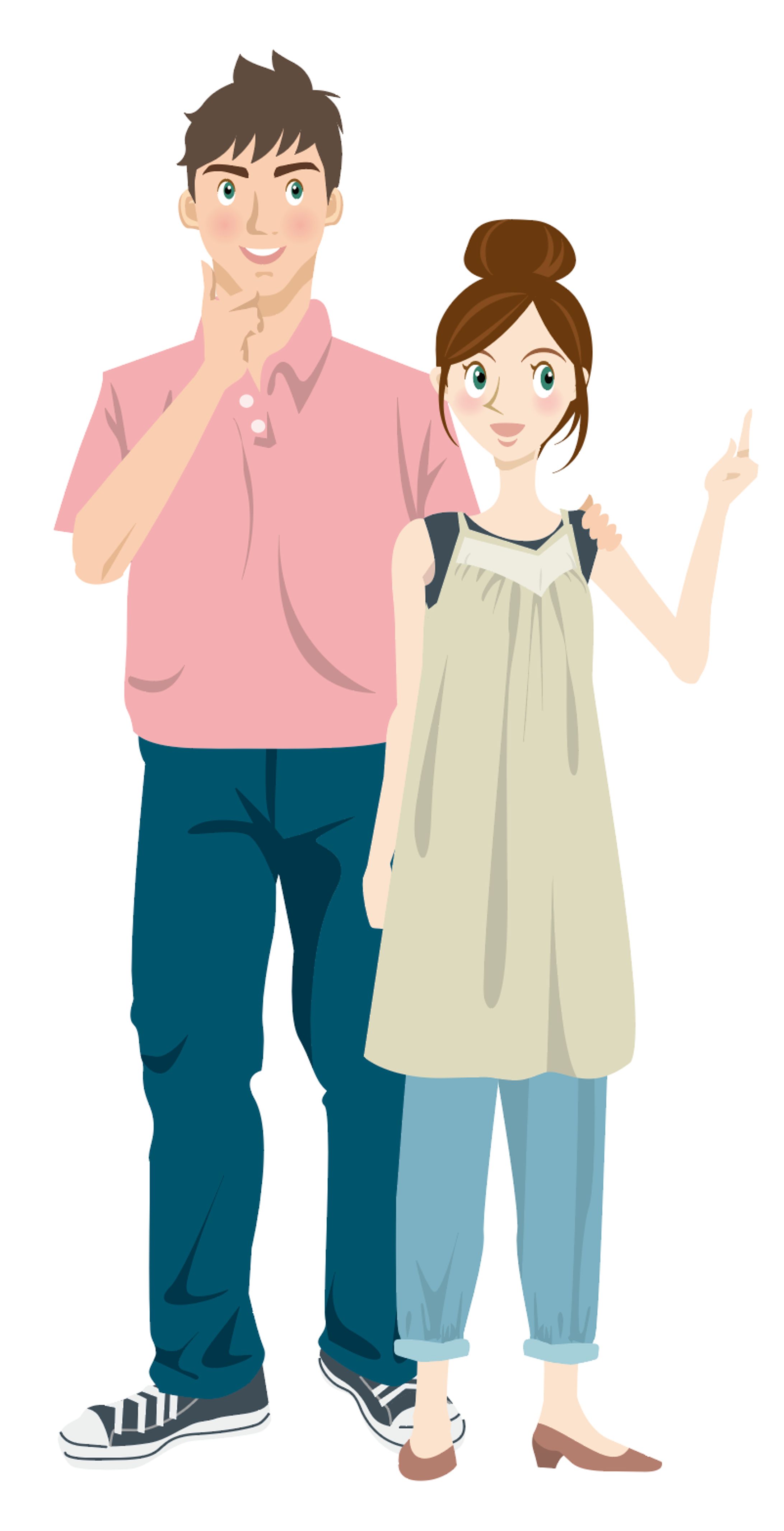 「快適なガス生活」パンフレット表紙イラスト-1