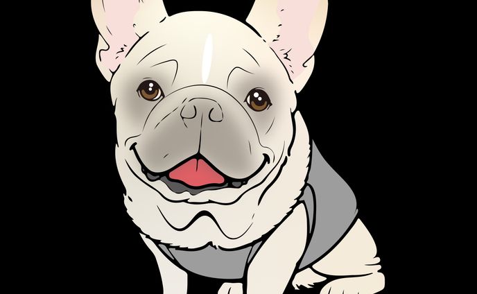 愛犬イラストデザイン
