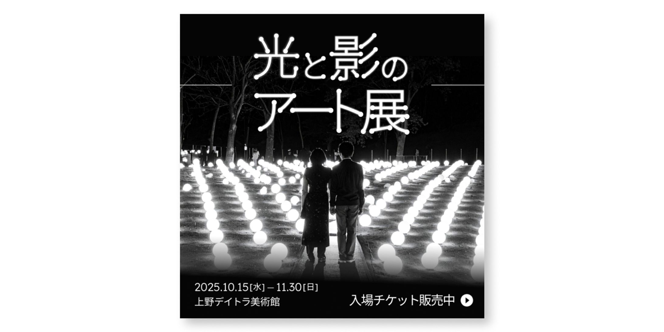 光と影のアート展宣伝バナー-1