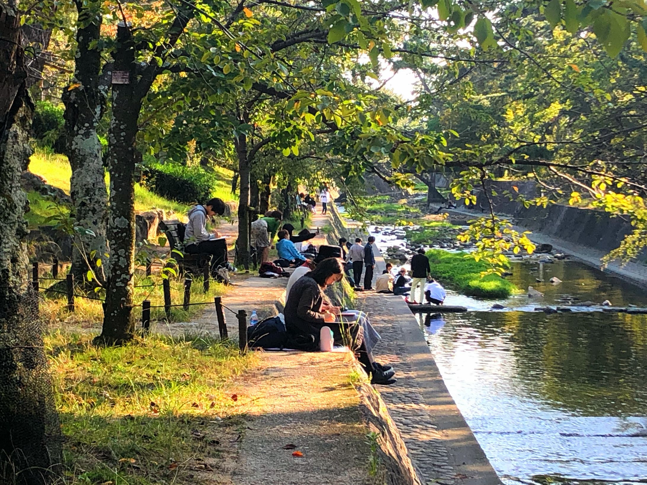 【趣味】河原でスケッチ-1