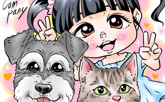 ペットの似顔絵