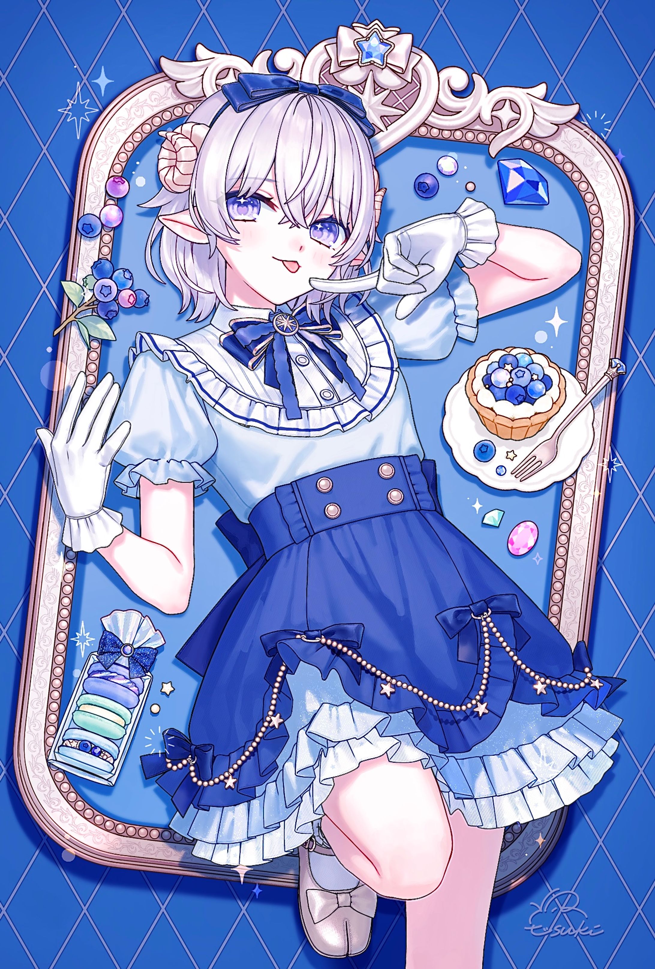 【創作】💙⟡.*Serene Radiance ⟡.·🫐-1