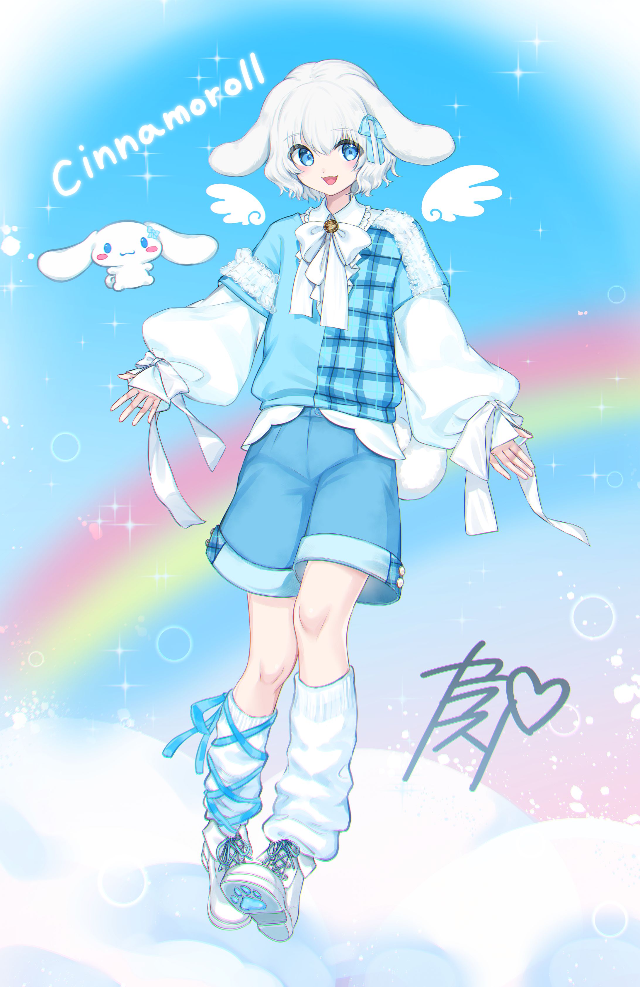 シナモン擬人化(sanrioシナモロール)-1