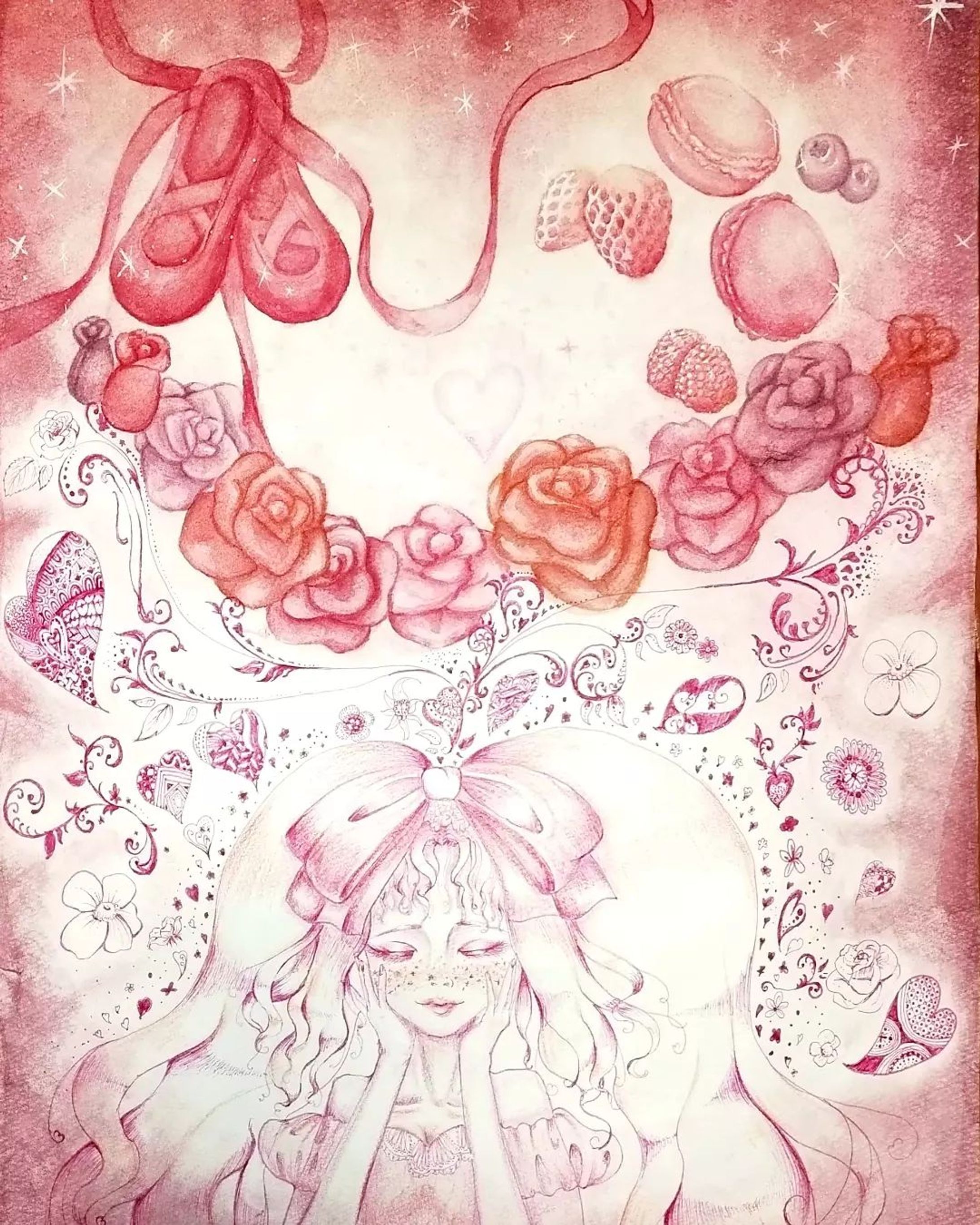 【Day dreamer】

#illustration #illust #drawing #art #watercolor #paints #pink #ribbon #rose #sweet #zentangle #ピンク #リボン #バラ #ゼンタングル #水彩画アート-1