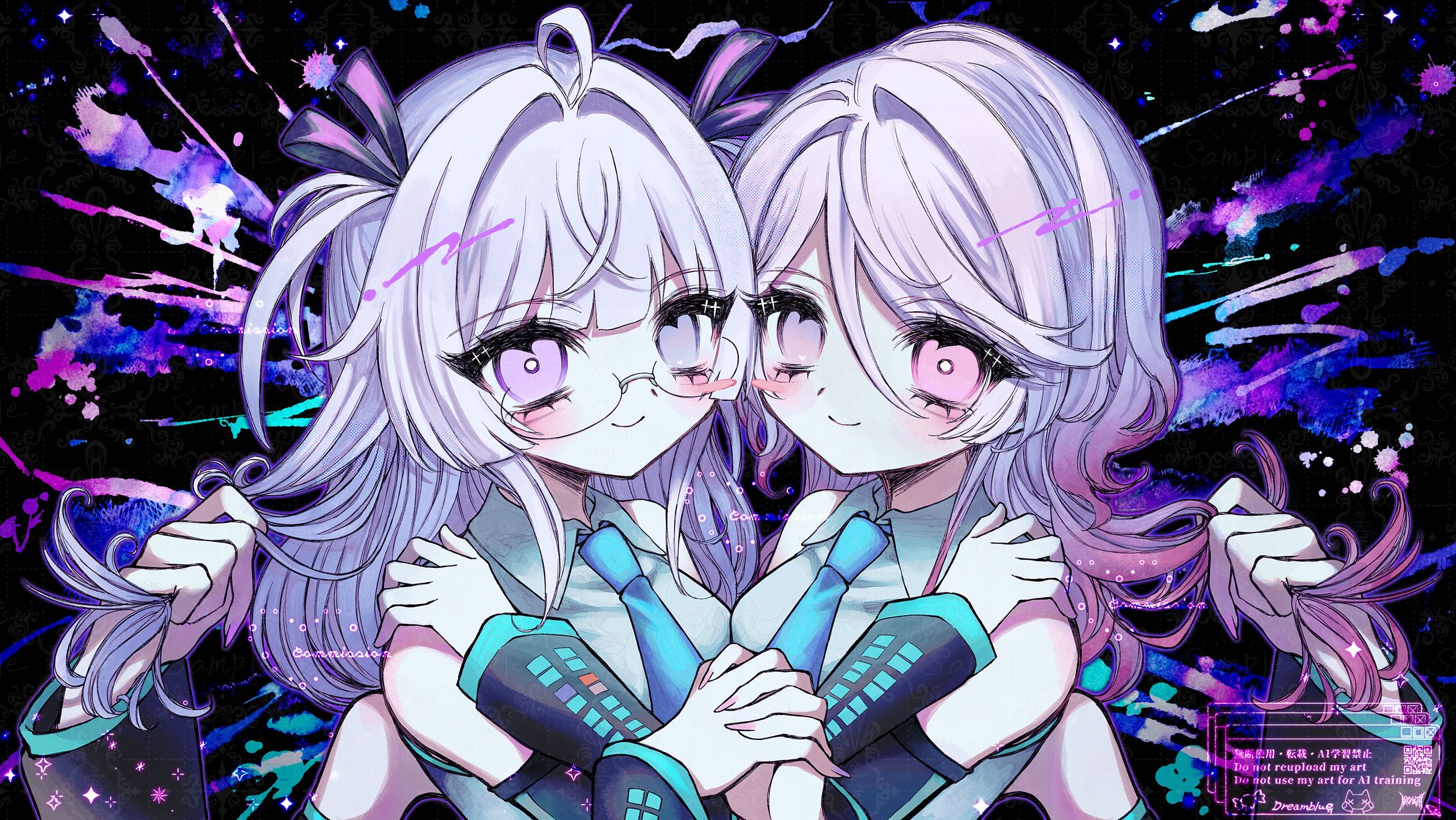 新山まり様 ニコラ・A・シャルロット様 キメラ 歌ってみた イラスト-1