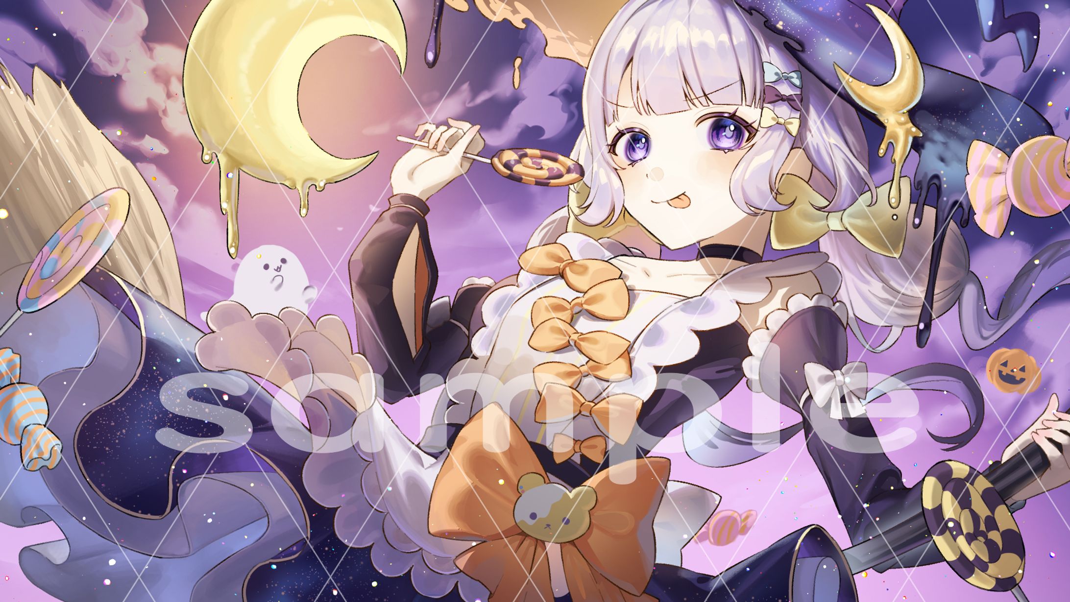 紫翠 星那様/ハロウィンイラスト-1
