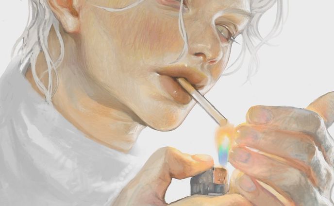 学生、digital art