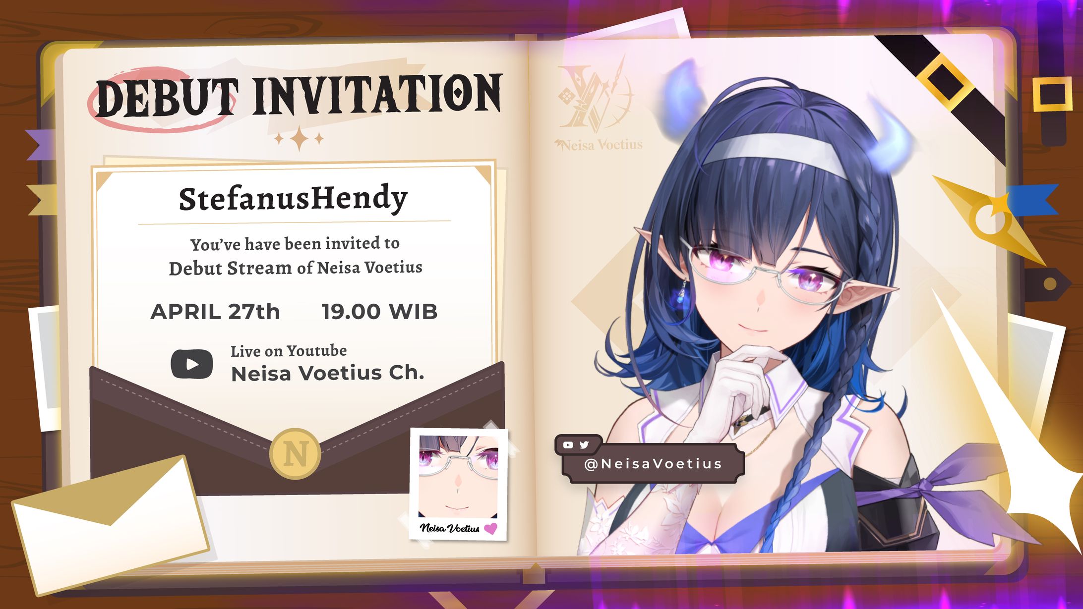 Neisa Voetius Debut Invitation-1