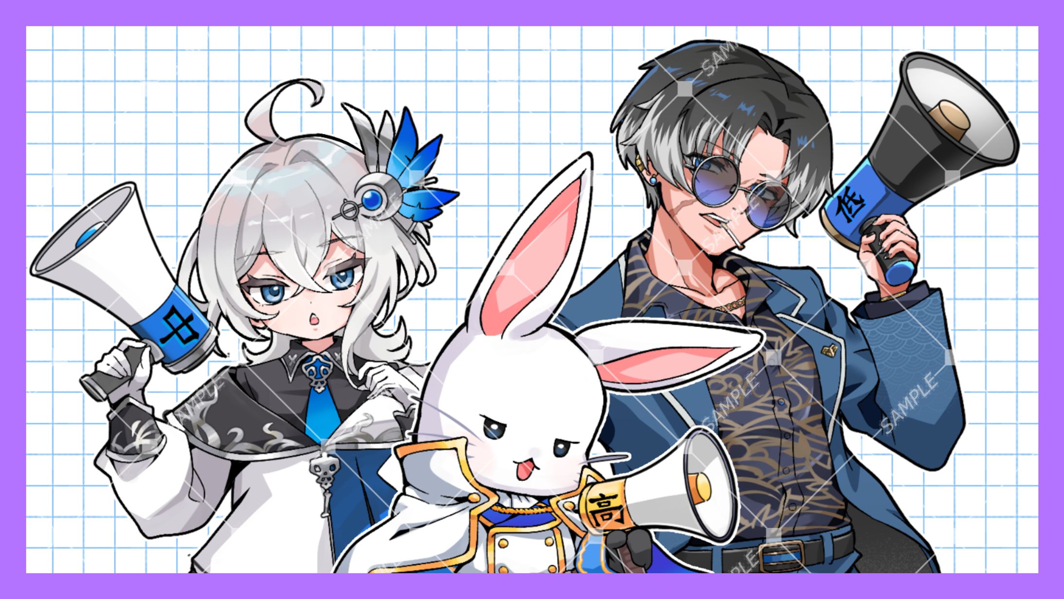 コラボサムネイル用　デフォルメイラスト-1