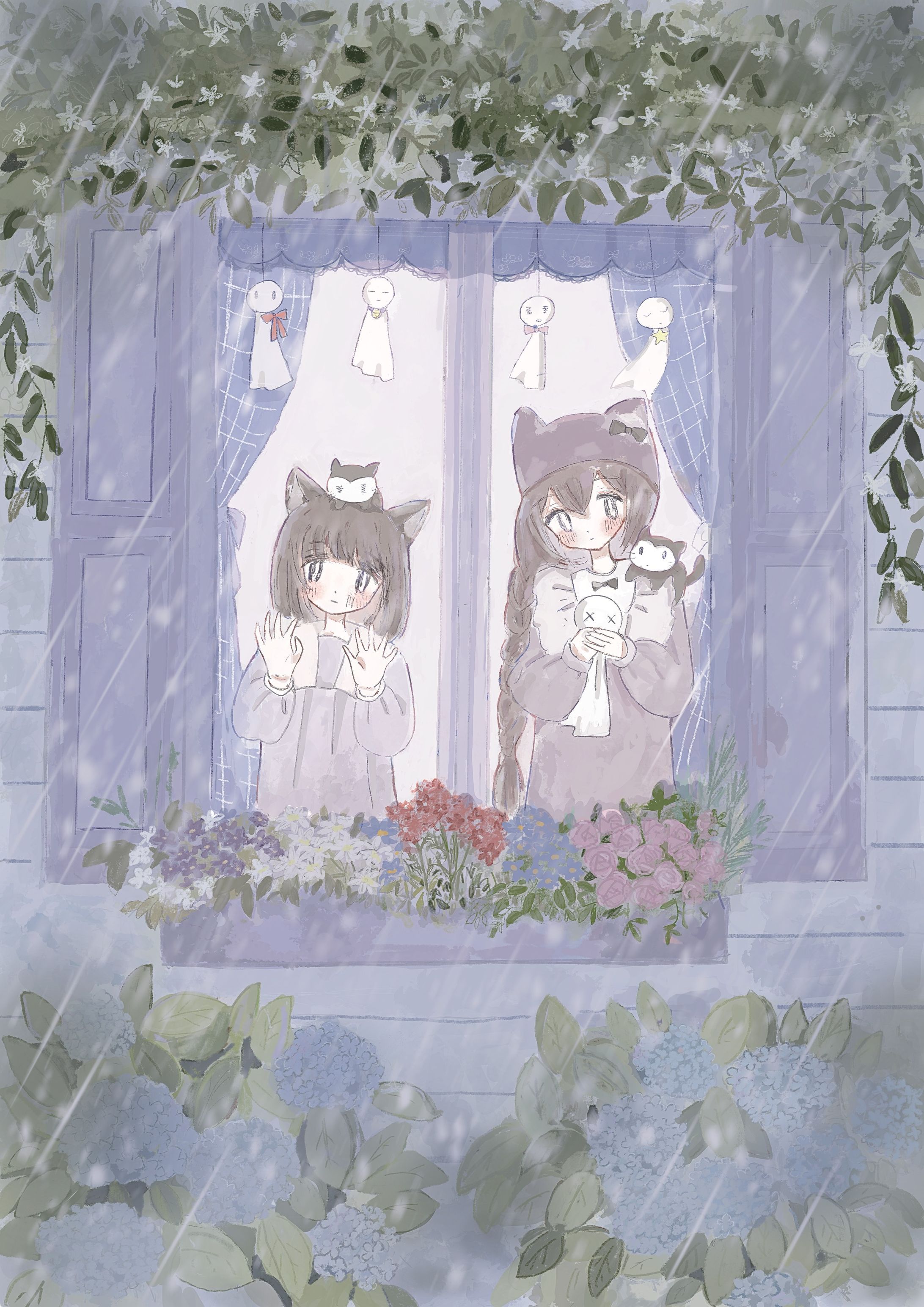雨のテーマのイラスト-1