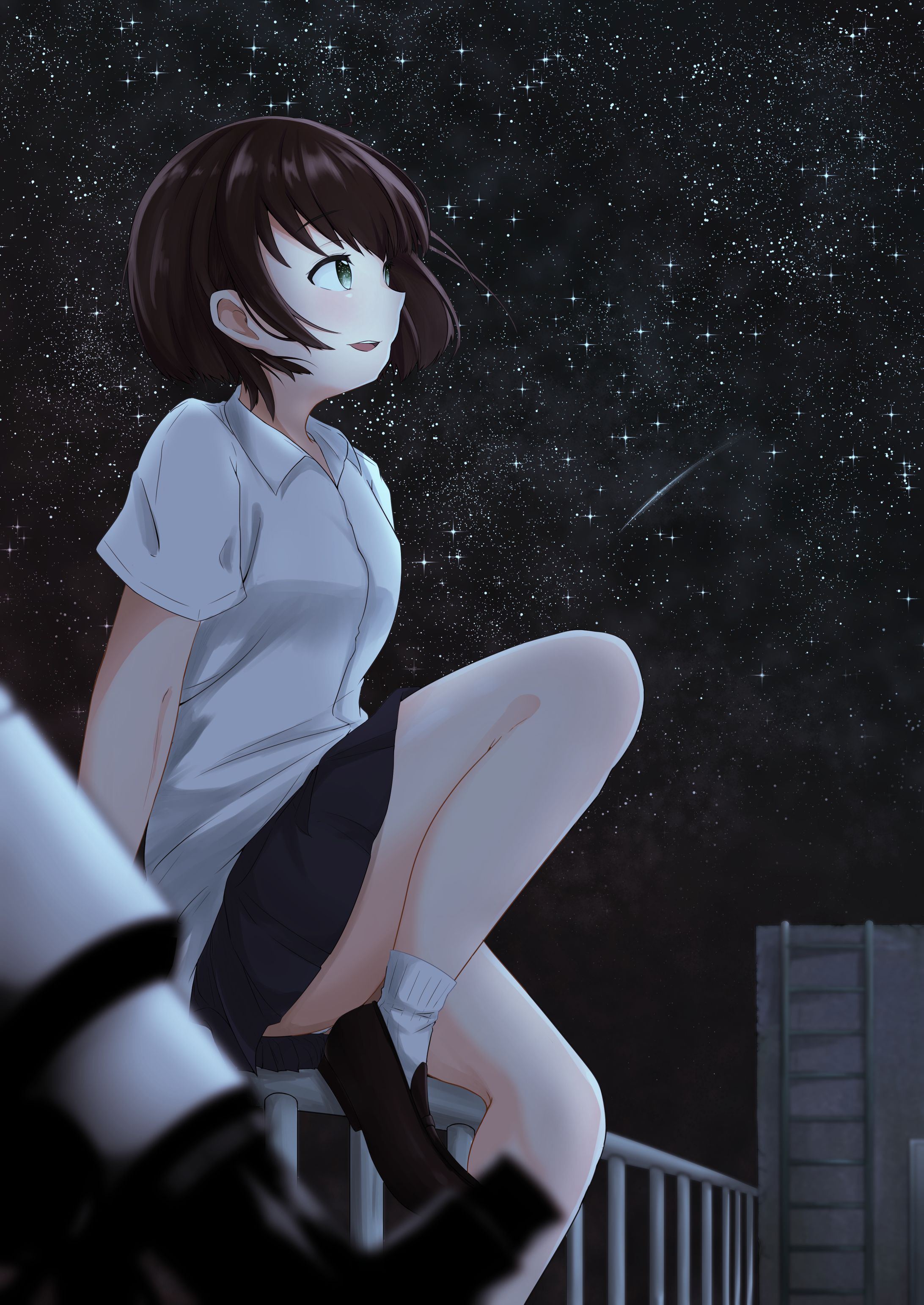 星を見る彼女-1