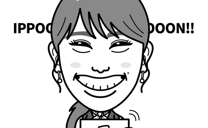 渋谷凪咲（NMB48） 似顔絵イラスト