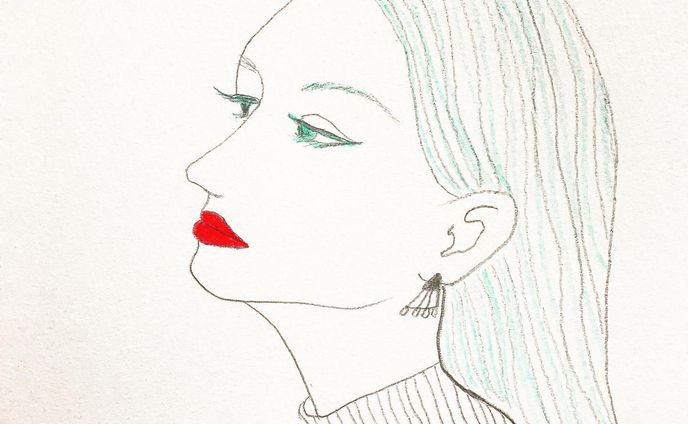 ー
❄️❄️❄️❄️❄️❄️❄️❄️❄️❄️❄️❄️❄️❄️
#天気予報 #雪 #ヘアスタイル #ブルベ #イラスト #イラストグラム #暮らし #暮らしを楽しむ #赤リップ #コスメ  #アート #アクセサリー #雑誌 #水色 #空模様 #陶器 #横顔 #色鉛筆 #ファッションコーデ #タートルネック #カフェ #リブニット #美容 #illustration #illustrator #bluehair #rouje #cafe #lifedesign #artwork