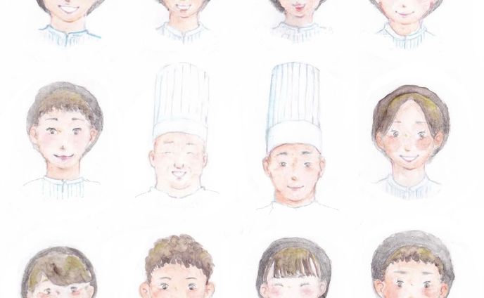 【works】スタッフ似顔絵