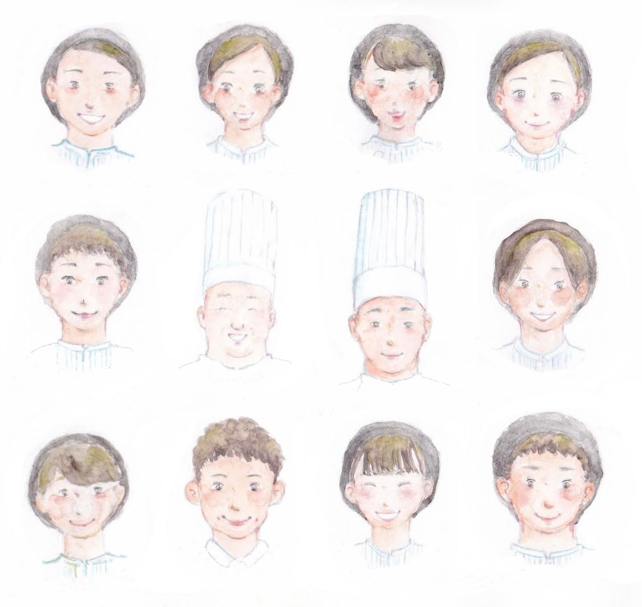 【works】スタッフ似顔絵-1