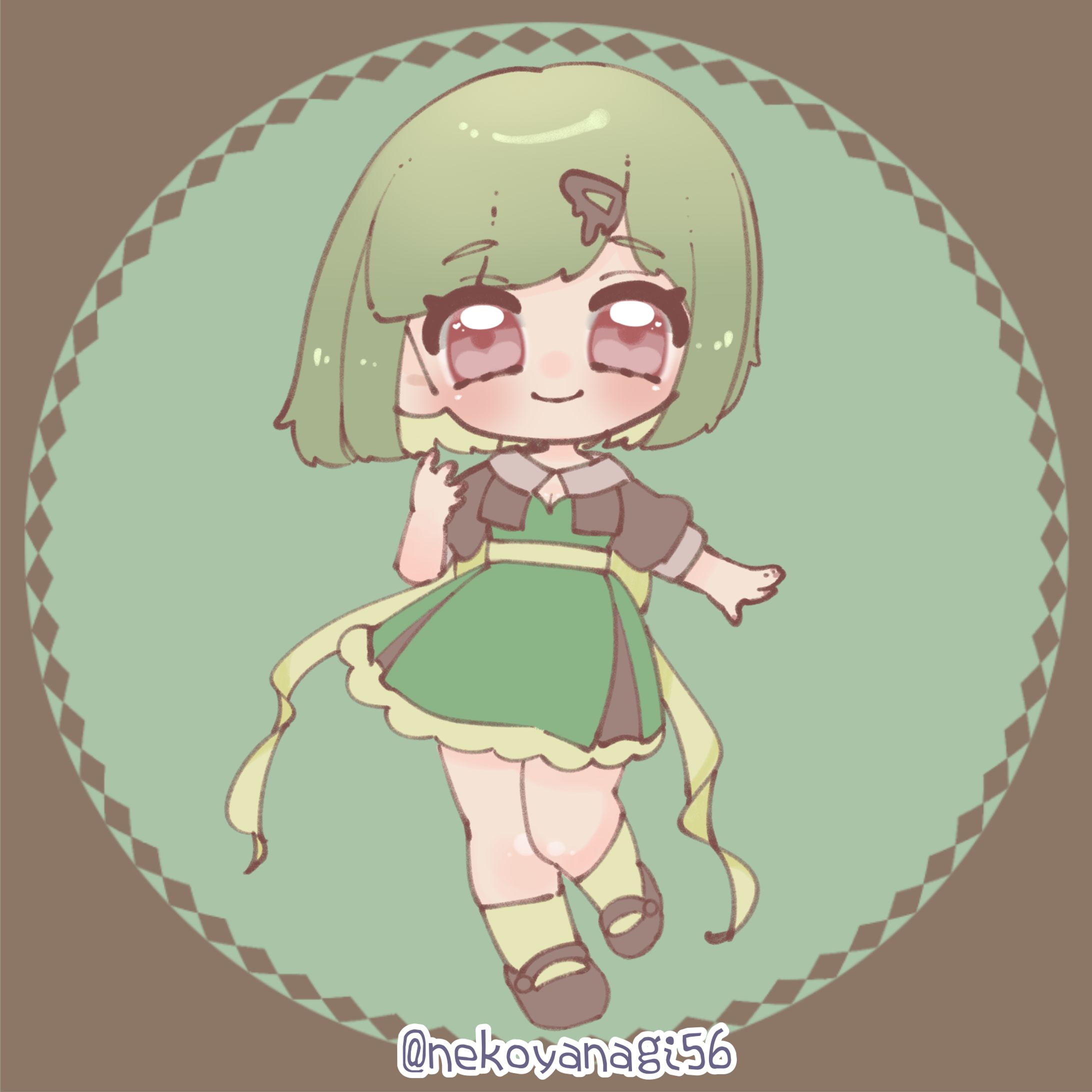 抹茶×チョコカラーの女の子-1