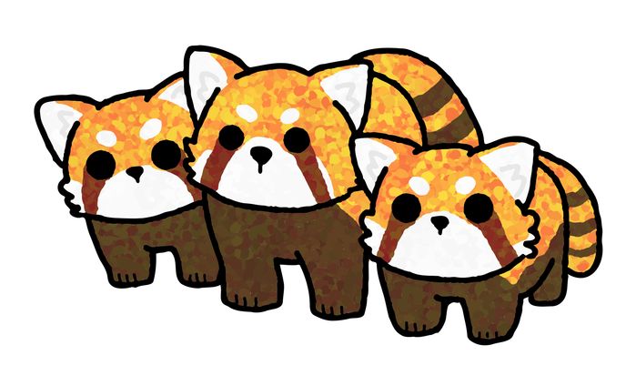 レッサーパンダの親子