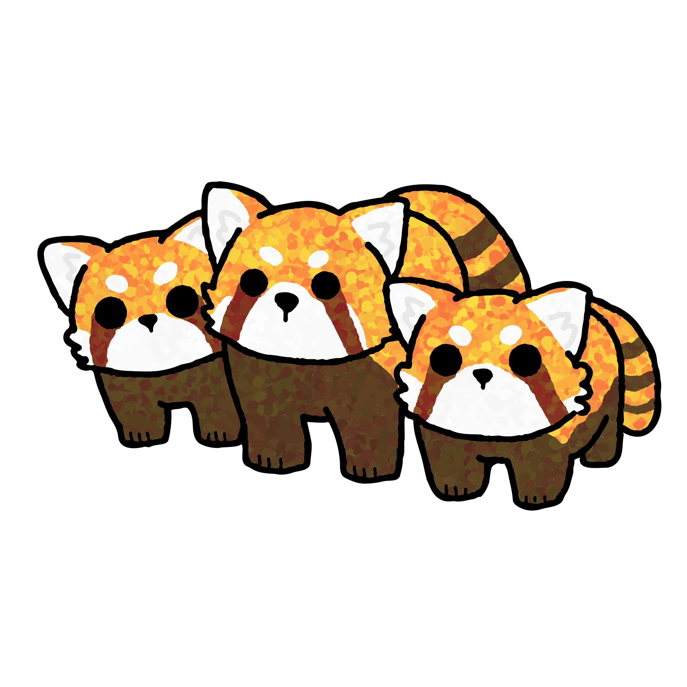 レッサーパンダの親子-1