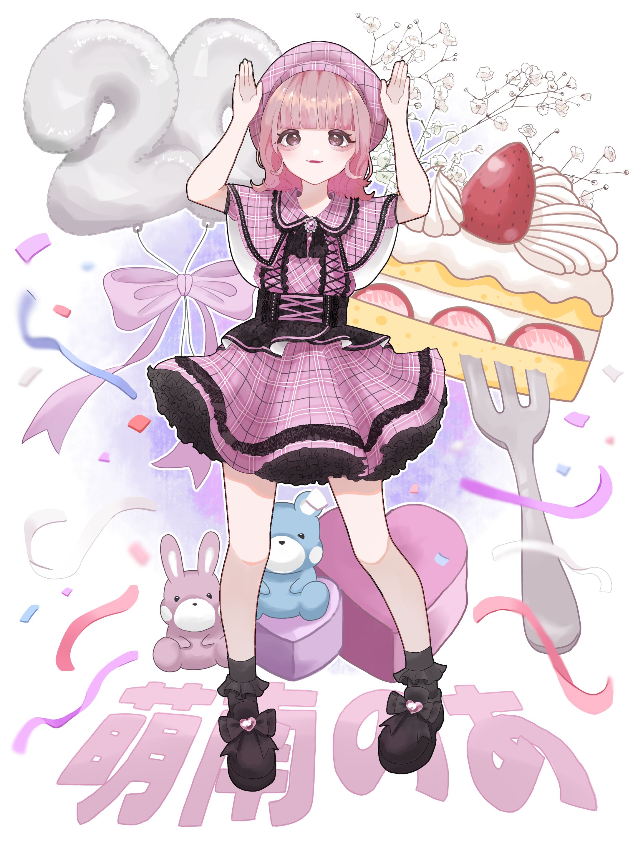 萌南のあ様 生誕Tシャツイラスト-1