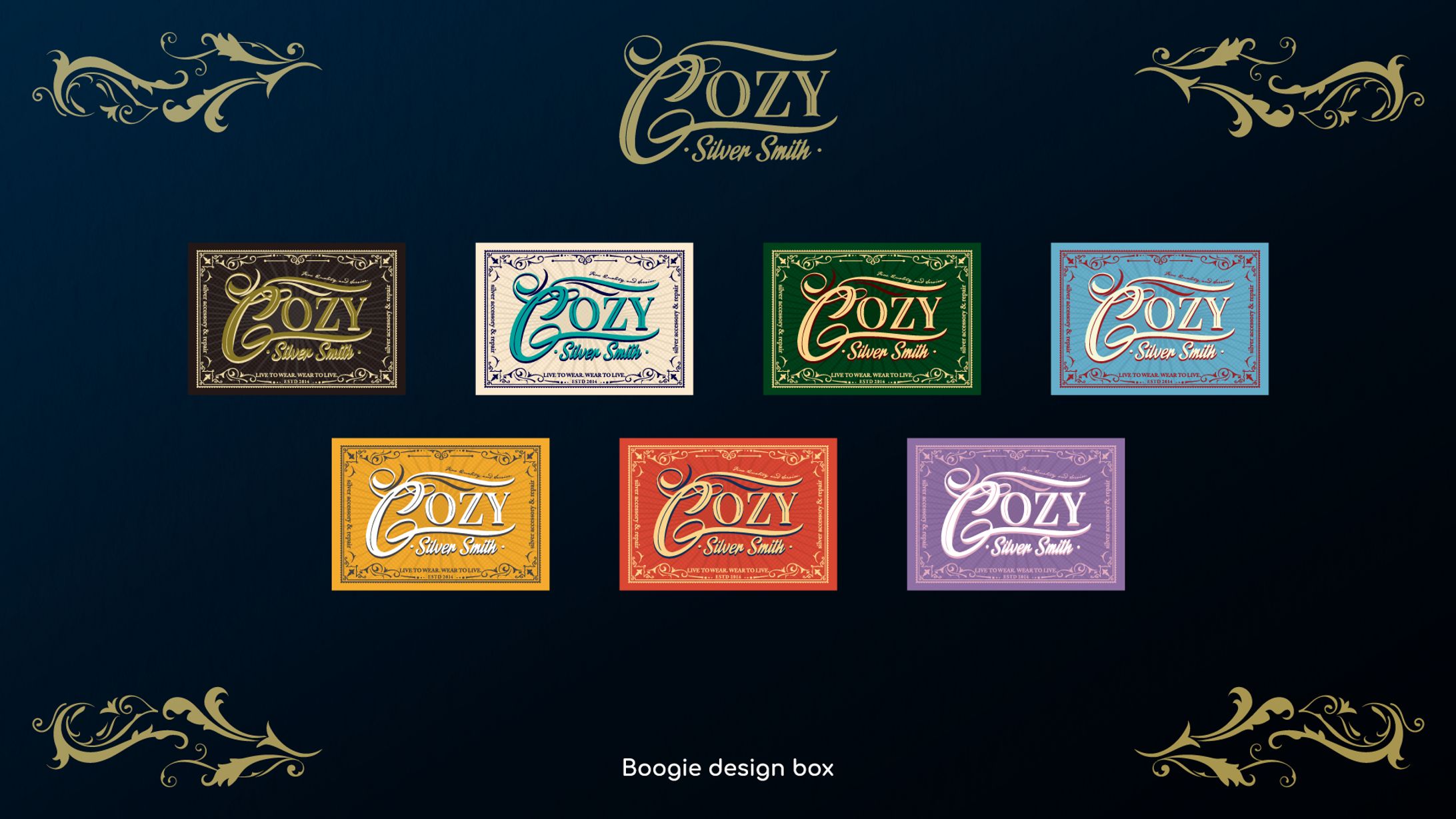 Cozy silver smith様 店舗グッズ プリントステッカー-1
