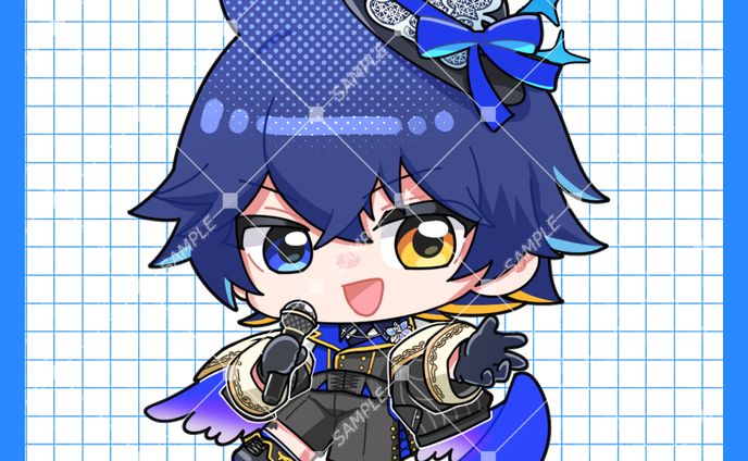 鴉紋ゆうく 1stワンマンライブグッズ〜SDキャラアクキー〜イラスト