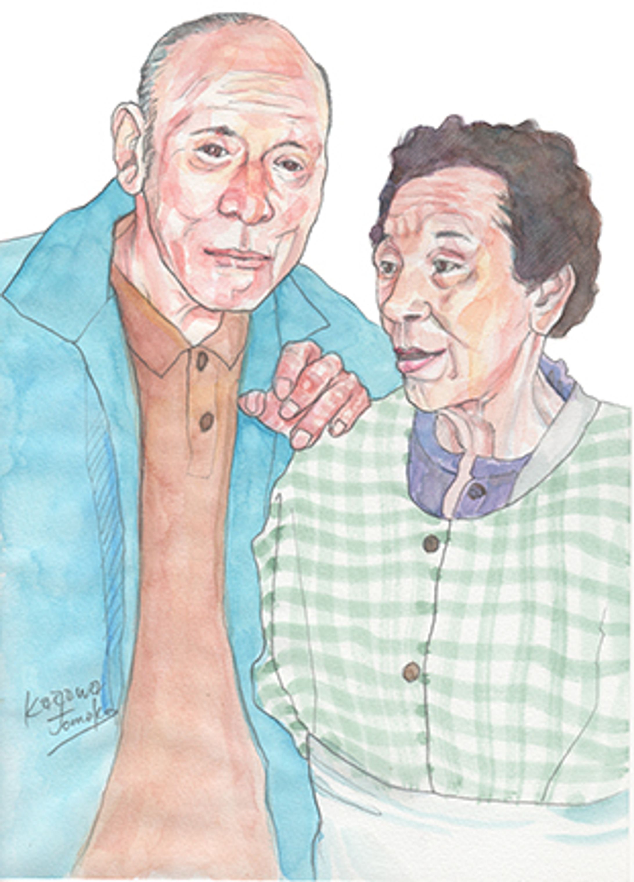 仲の良い祖父母-1